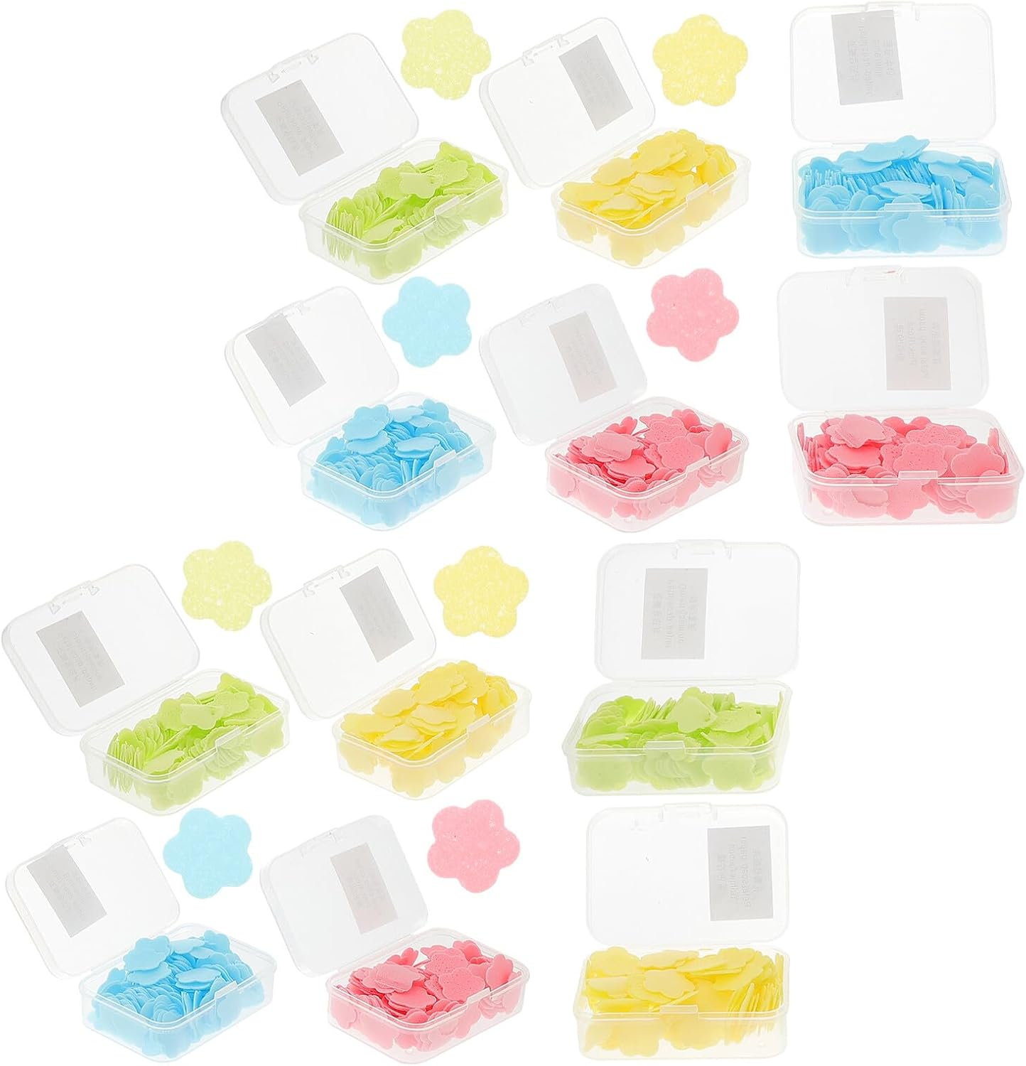 BCOATH 12 Boxes Portable Bath Hand Washing Soap Paper Sheets Scented Mini Disposable Soluble Soap for Outdoor Travel Camping Hiking Adults image number 4