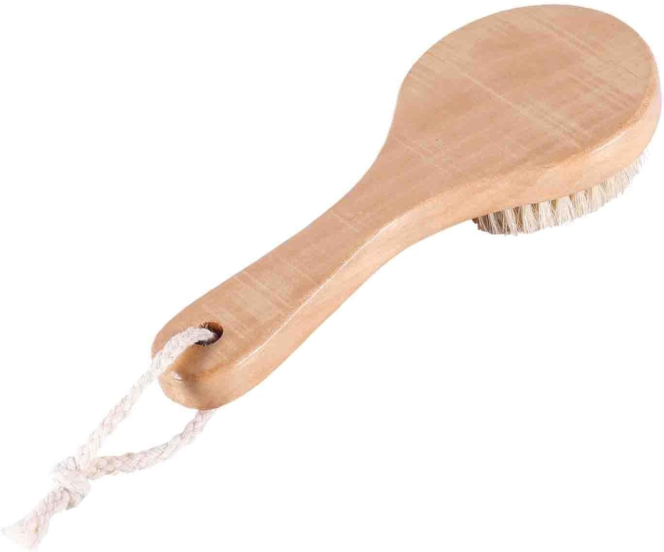 Vegetable Brush, 7.87X3.15 Inch Potato Scrubber with Long Ergonomic Handle Fruit Scrub Brush Carrot Brush Cleaning Brush Wooden Dish Brush for Cleaning Food Vegetable Kitchenware