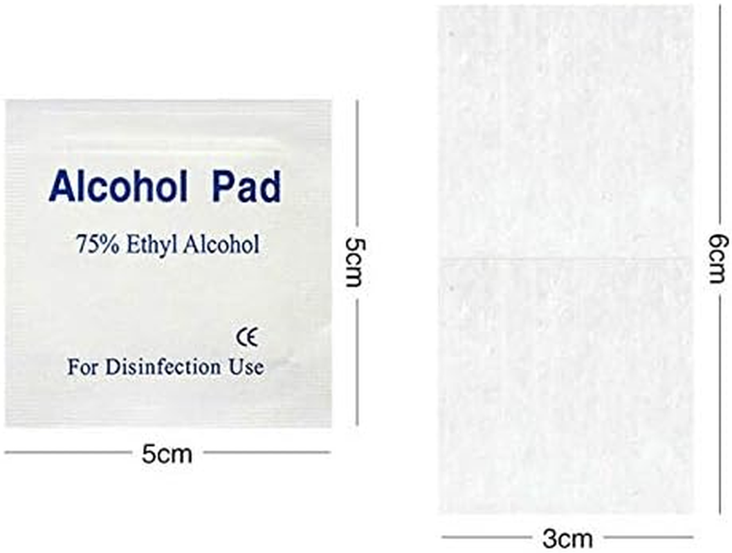 Box of 100Pc of Alcohol Pads Alcohol Wipes Pads 75% Ethyl Antibacterial Prep Swabs Cleaning Wipe 6 X3 Cm image number 2