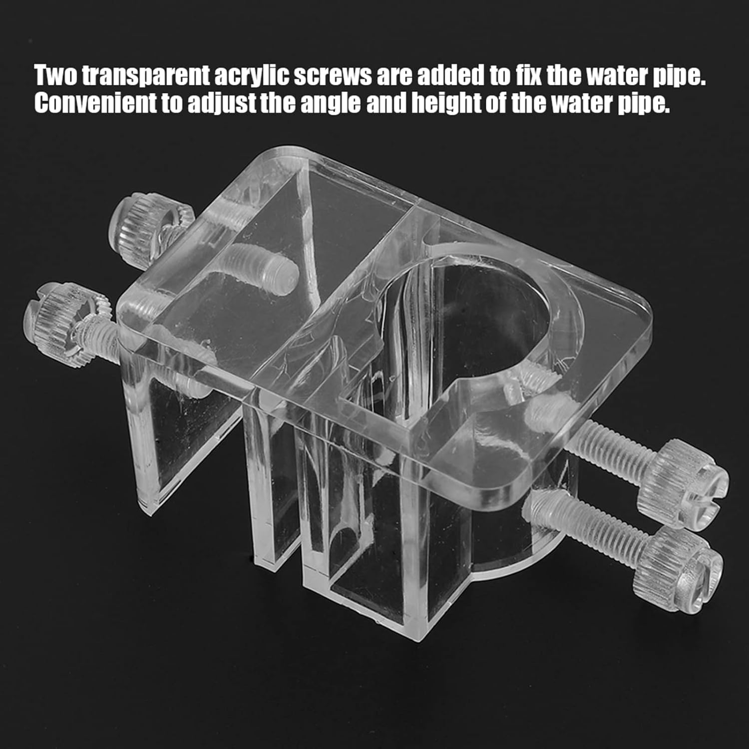 Transparent Fish Tank Tube Clamp Holder Aquarium Water Pipe Hose Holder Water Pipe Fixation Clamp for Fish Tank (Single Hole 26Mm) image number 5