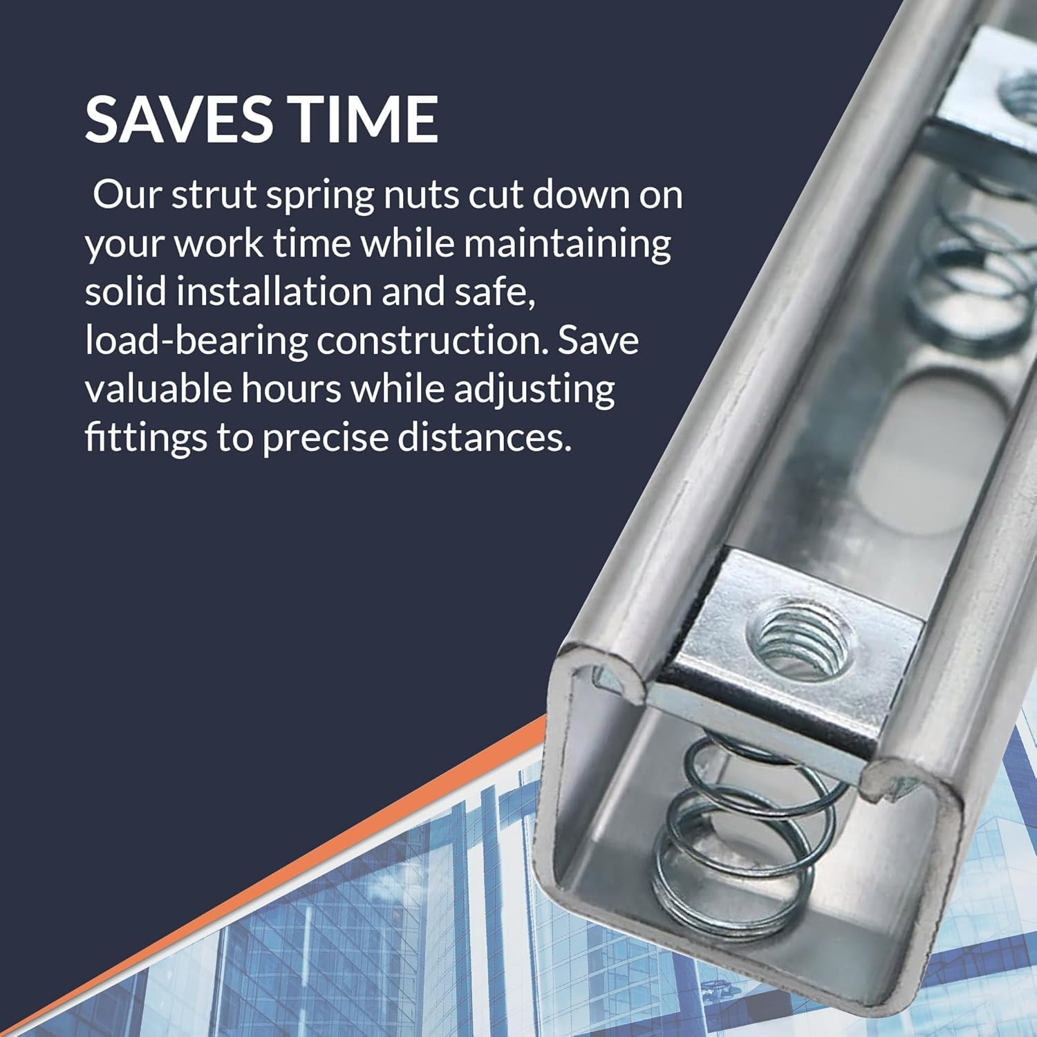 BEANPRECOY Galvanized Spring Nut 10Pcs C-Shaped Steel Special Spring Nut Spring Strut Channel Cone Nut for Strut Channel Stainless Steel Spring Channel Nuts M6 M8 M10 M12 Spring Nut Channel Nut Silver image number 4