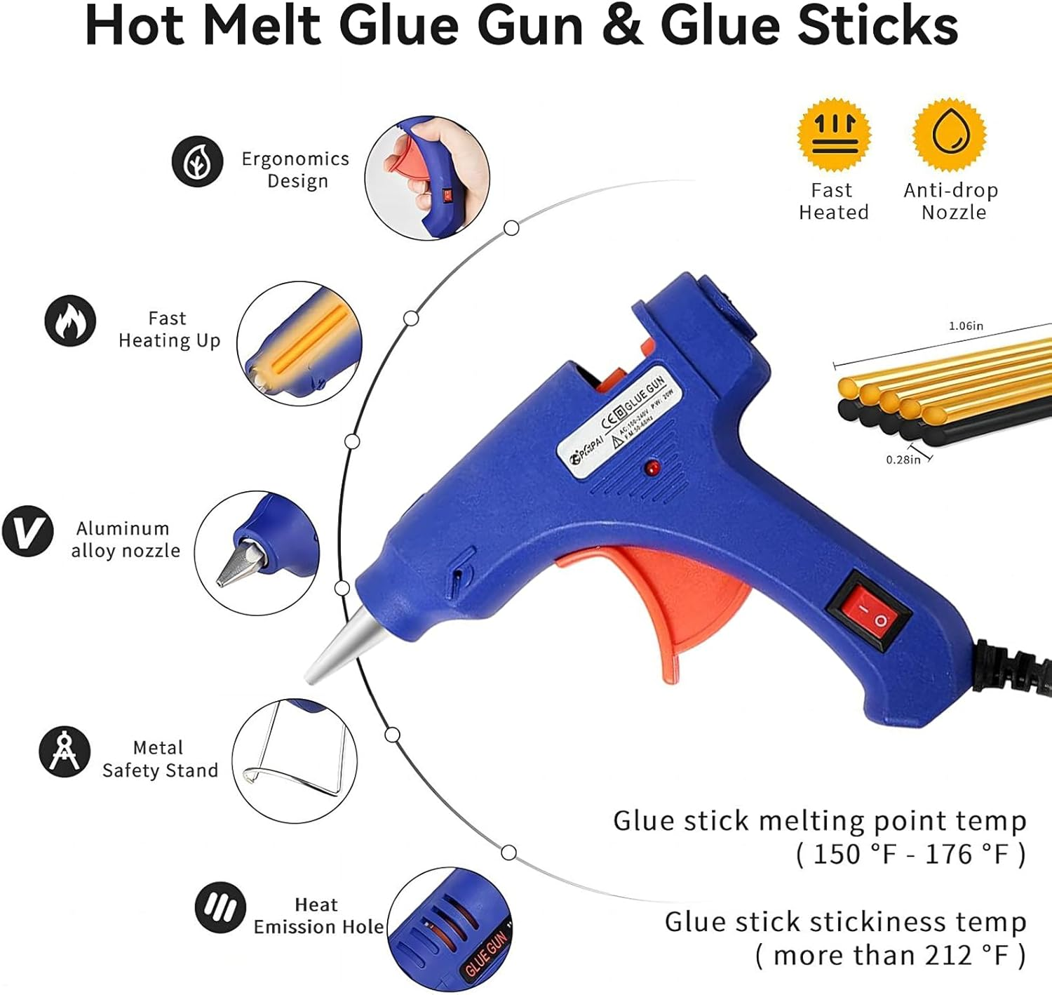 97Pcs Dent Puller Kit, Paintless Dent Removal Kit for Dent Repair, Dent Repair Kit with Golden Lifter, Slide Hammer T-Bar, Bridge Puller, Car Dent Puller Kit for Auto Hail Damage Door Ding image number 3