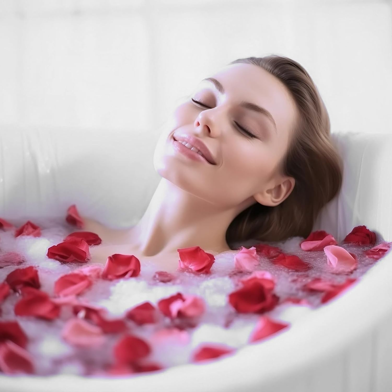 MIHUAGE Dried Rose Petals 5 OZ for Bath and Wedding Decorations - Real Natural, 150 Grams Fragrant and Perfect for Confetti Crafting and Accessories image number 5