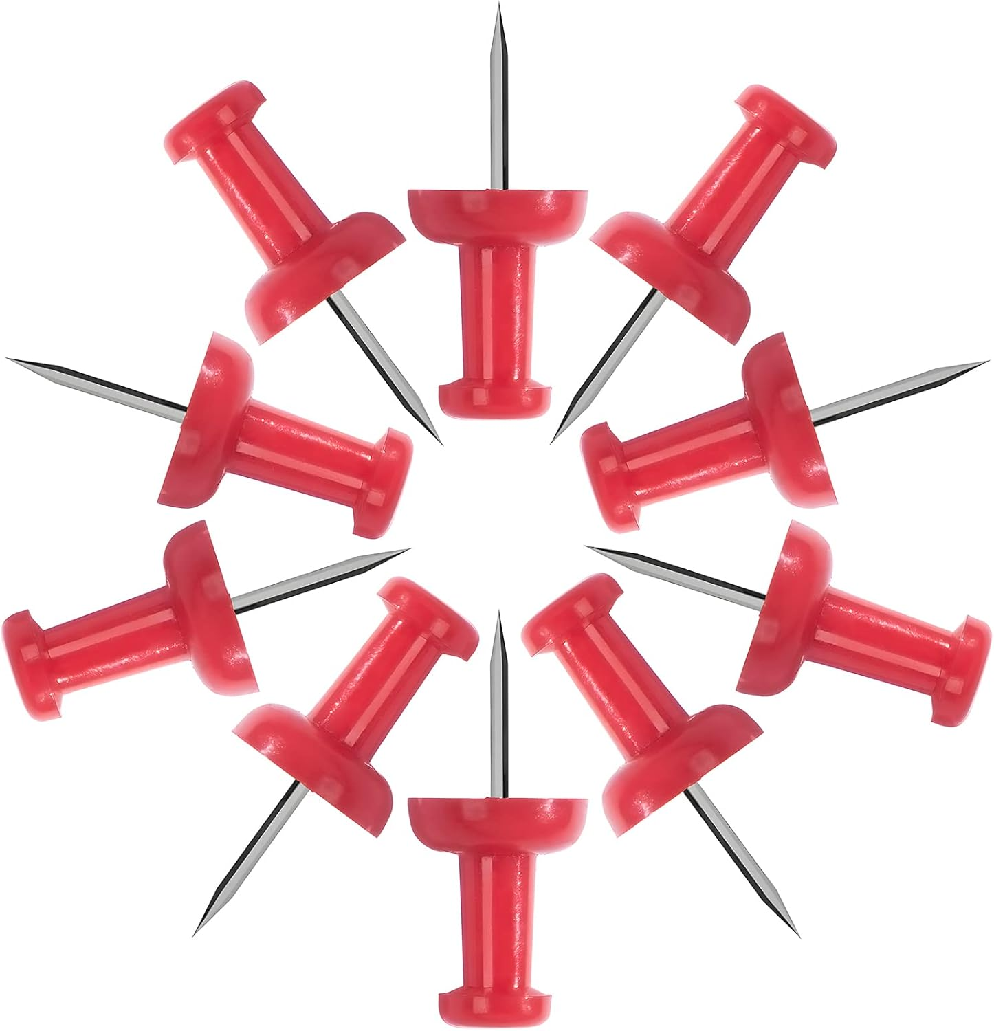 VAPKER Push Pins Tacks 120Pcs Solid Green Thumb Tacks Larger Size Pin Map Tacks Plastic Head with Steel Point for Bulletin Board image number 3