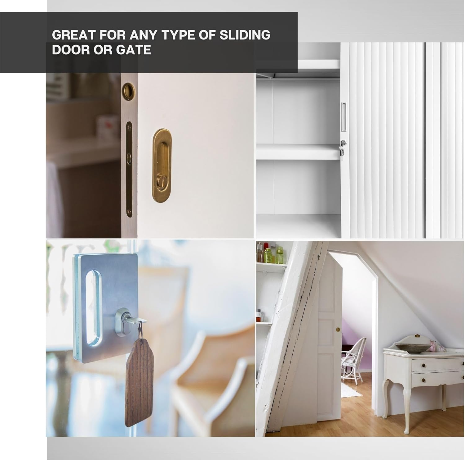 DOJA Industrial Sliding Door Hook Lock 60 Mm 1 Unit Lock Box Sliding Gate Mortice Lock for Door with Guide Screw Hook Latch Lock Sliding Door Lock Hook Latch Lock image number 5