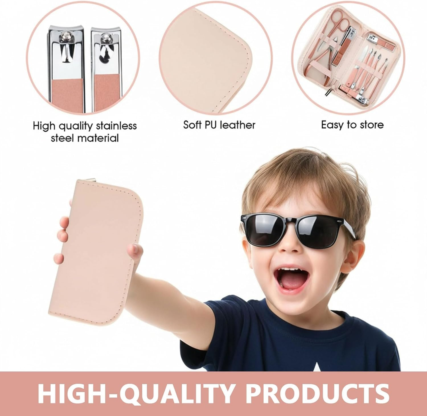 12-Piece Professional Manicure and Pedicure Kit with Nail Clippers and Beauty Tools for Home and Travel, Gift Sets for Women - Ermaoo image number 2