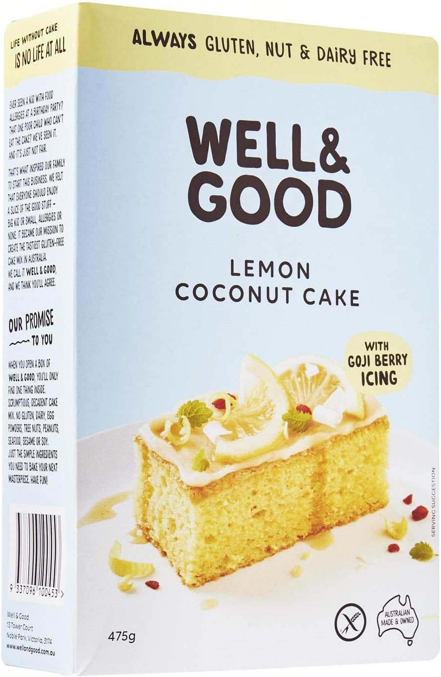 Well & Good Lemon Coco Cake Mix 475 G image number 2