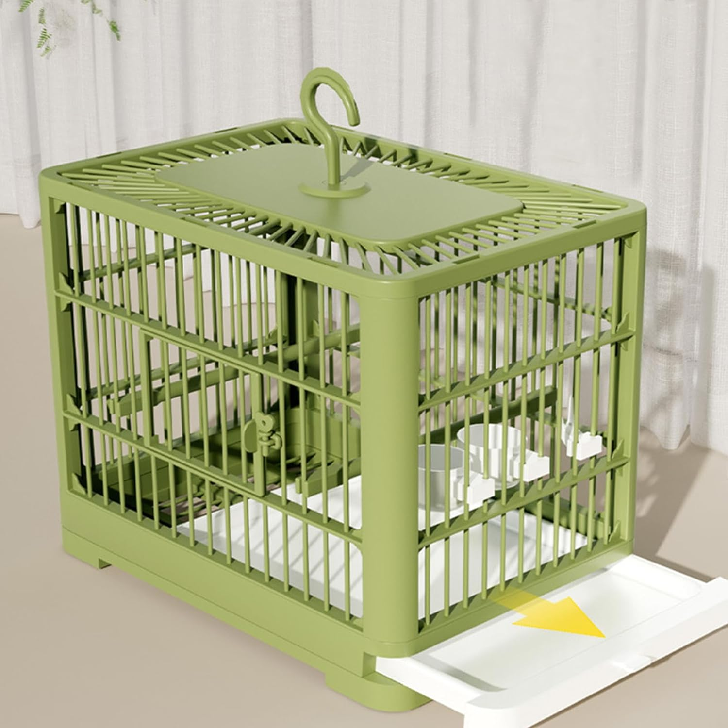 Travel Cage for Birds | Parakeet Travel Cage with Pull Out Tray,Breathable Pet Bird Playing Habitat for Budgies Sparrow Macaws Parakeet Cockatiels image number 1