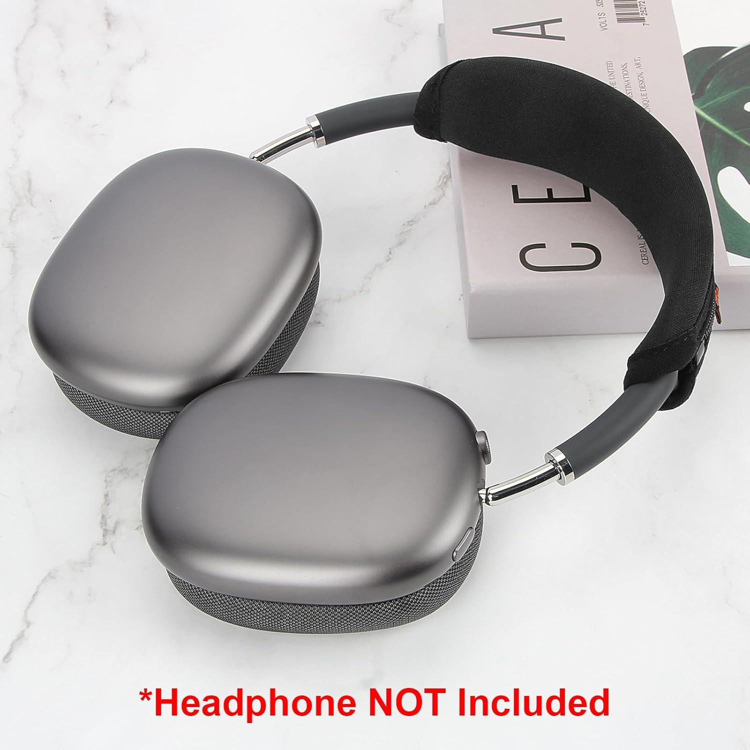 Desing Wish Headband Cover for Apple Airpods Max, Soft Sports Fabric Replacement Headphone Headband Cushion Pad Cover Compatible with Apple Airpods Max Headphone Headband Protector - Black image number 2