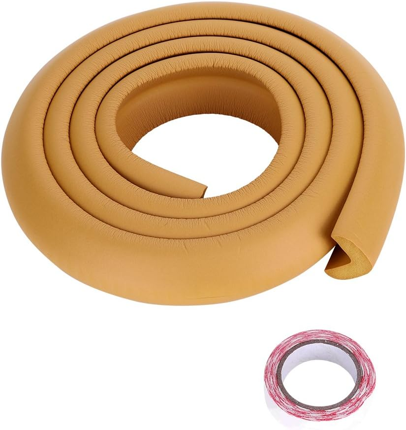Baby Proofing Edge and Corner Guards 2M Kids Safety Protector Toddlers Kids Child Children Protector for Fireplace, Table, Stair, Cabinet Home(Brown) image number 5