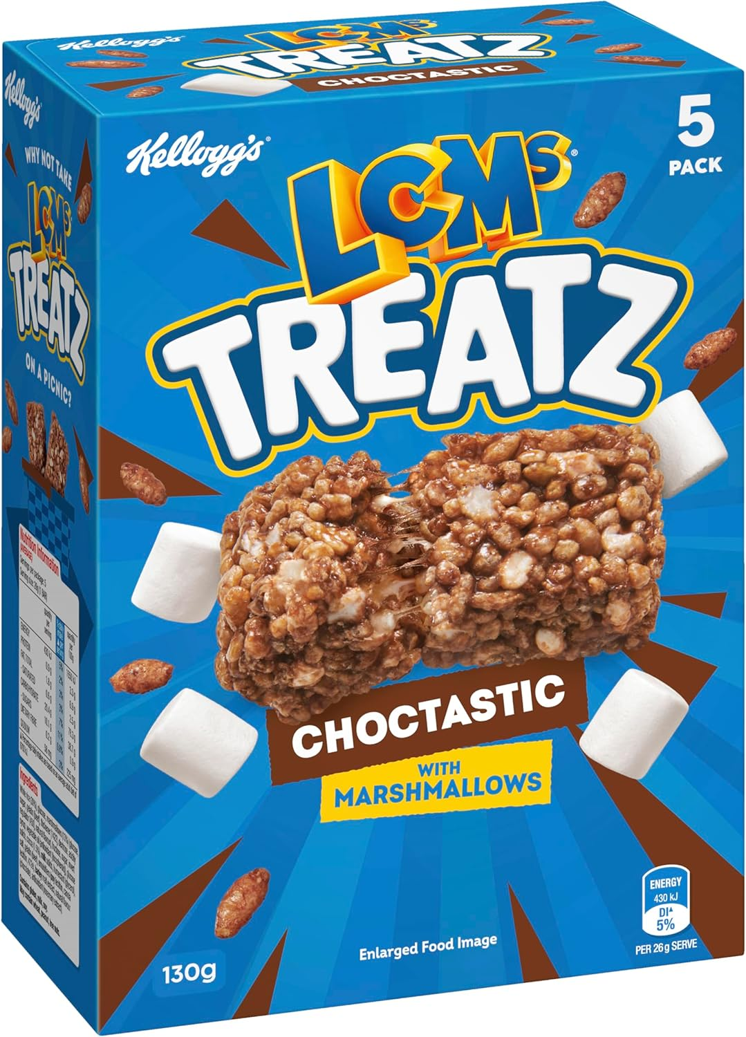 Kellogg'S Lcms Treatz Chocolate Snack Bars, 5-Pack (5X26G) image number 5