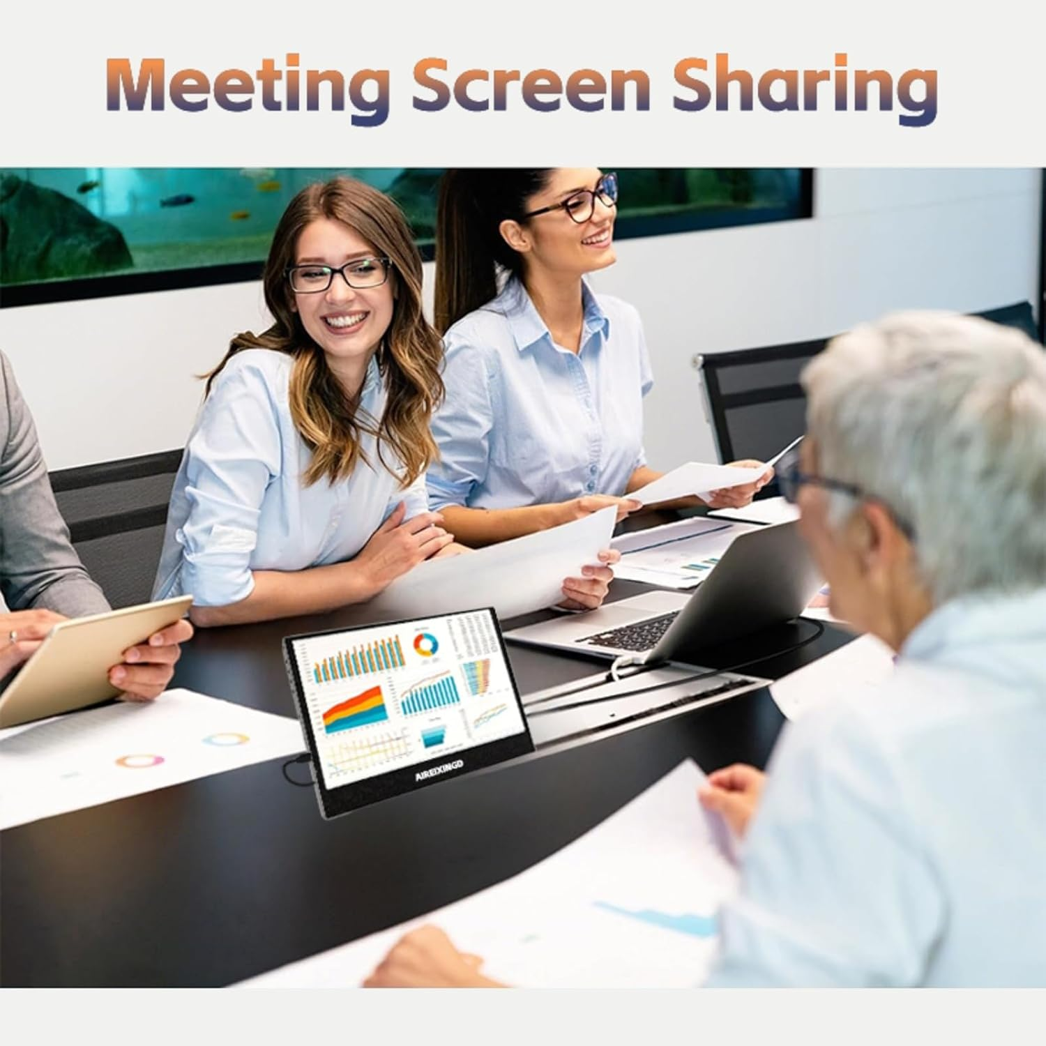 AIREIXINGD Portable Monitor 11.6" Freestanding Design 1920X1080 FHD IPS LCD Panel Portable Monitor USB Type-C/Hdmi Interface Compatible with Ps4/Ps5/Xbox/Switch/Pc/Mac image number 4