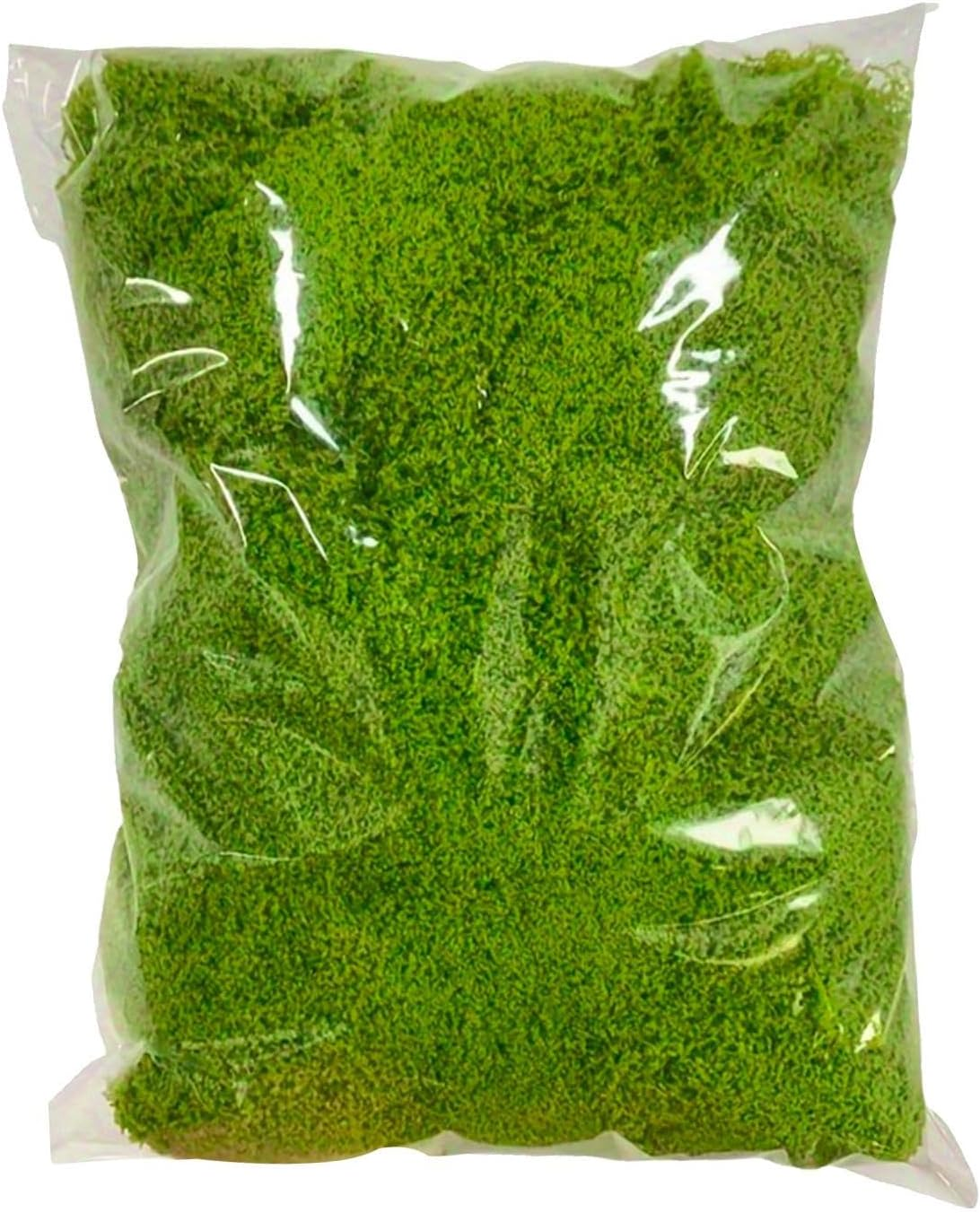 Artificial Moss for Houseplants - Realistic Artificial Green 300G | Decorative Green Moss for Terrarium Planter Pot Succulent Plants Home Decoration