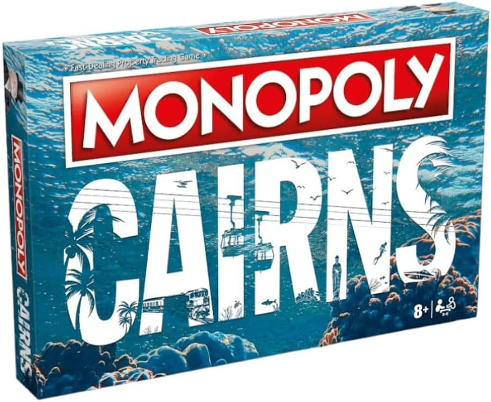 Winning Moves Monopoly Cairns Edition - Popular Board Game Regional Version - Conquer Cairns with Your Family & Friends! - 2-6 Players Aged 8+ image number 1