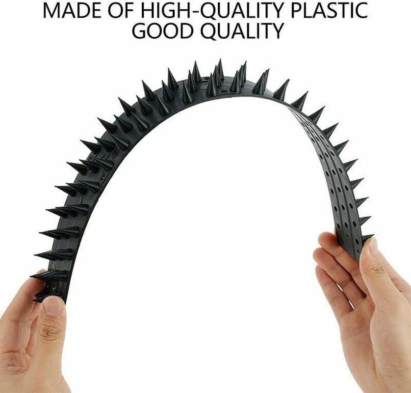 Leona Co 12Pc Bird Spikes for Outside, Bird Deterrent Spikes for Small Robin Pigeon Squirrel Raccoon Crow Cats Defender Spikes to Keep Birds Away and Keep Birds from Building Nest (24Pc) image number 4