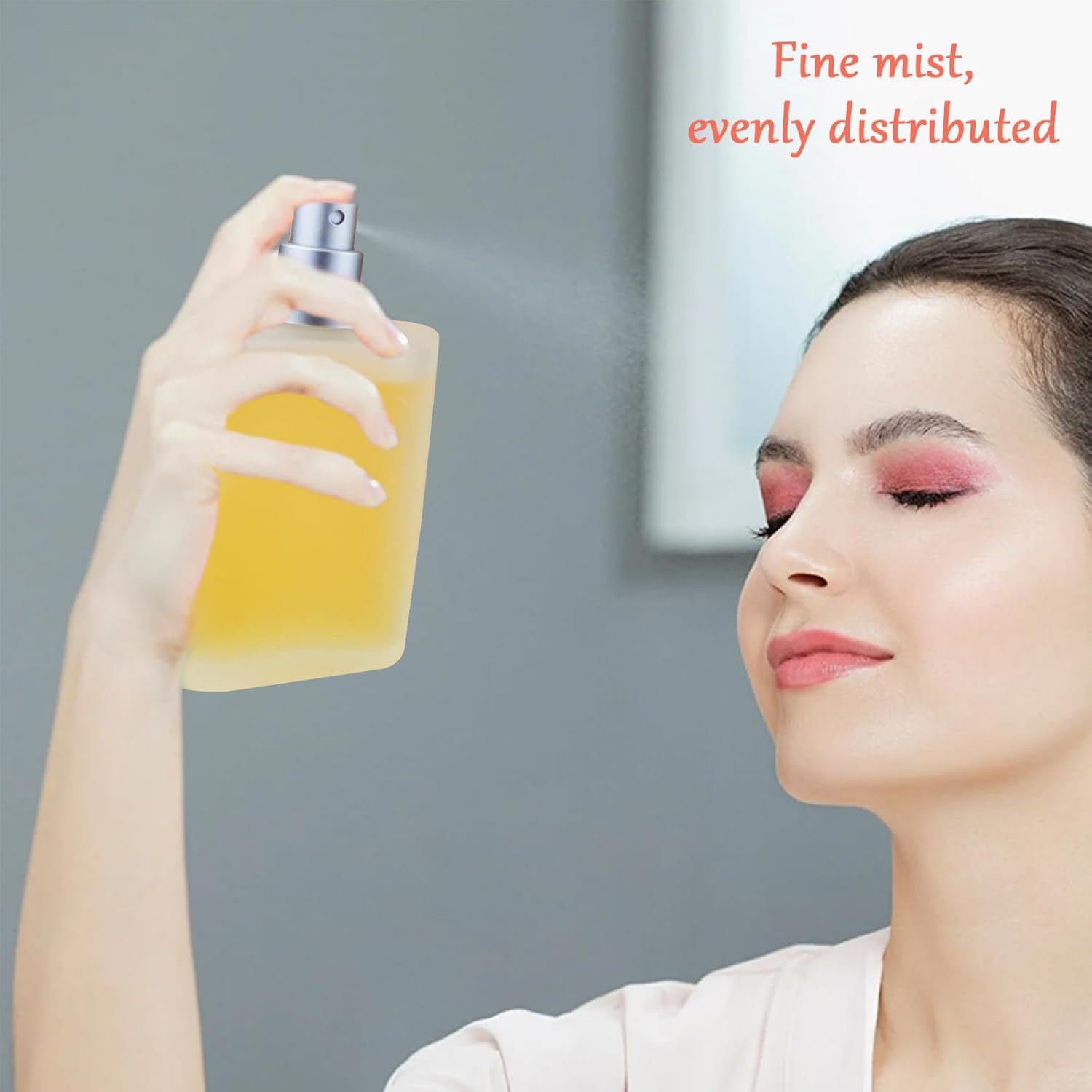 XUSSMM Perfume Atomiser, Empty Perfume Bottle, Matte Atomiser, Perfume Glass with Perfume Atomiser, Funnels and Gold and Silver Caps for Date, Party, Work (30 Ml, Gold + Grey)