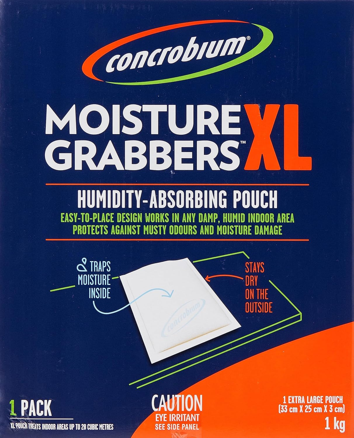 Concrobium 1Kg Moisture Grabbers XL Humidity Absorbing Pouch &ndash; Large Indoor Area Absorber & Trap, Ideal for Basements, Attics, Garages, Boats & Rvs, Effective Flood Damage Management image number 5
