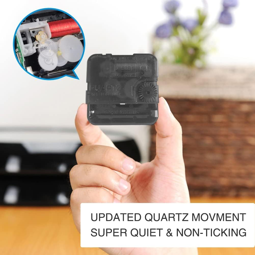 OCEST Garden Clocks Outdoor Waterproof, 12Inch Large Display Battery Operated Quartz Decorative Clock Silent Non-Ticking round Easy to Read for Pool Patio Bathroom Kitchen image number 4