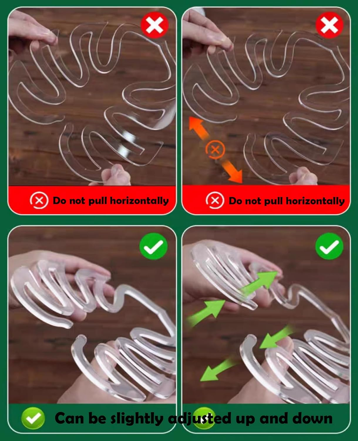 Monstera Grapple Clips | Turtle Shell Bamboo Plant Support Clamps | Aesthetic Leaf Clips for Monstera & Climbing Plants | Sturdy Plant Stake Rings to Keep Vines Tame and Growing Vertical (4PCS) image number 4