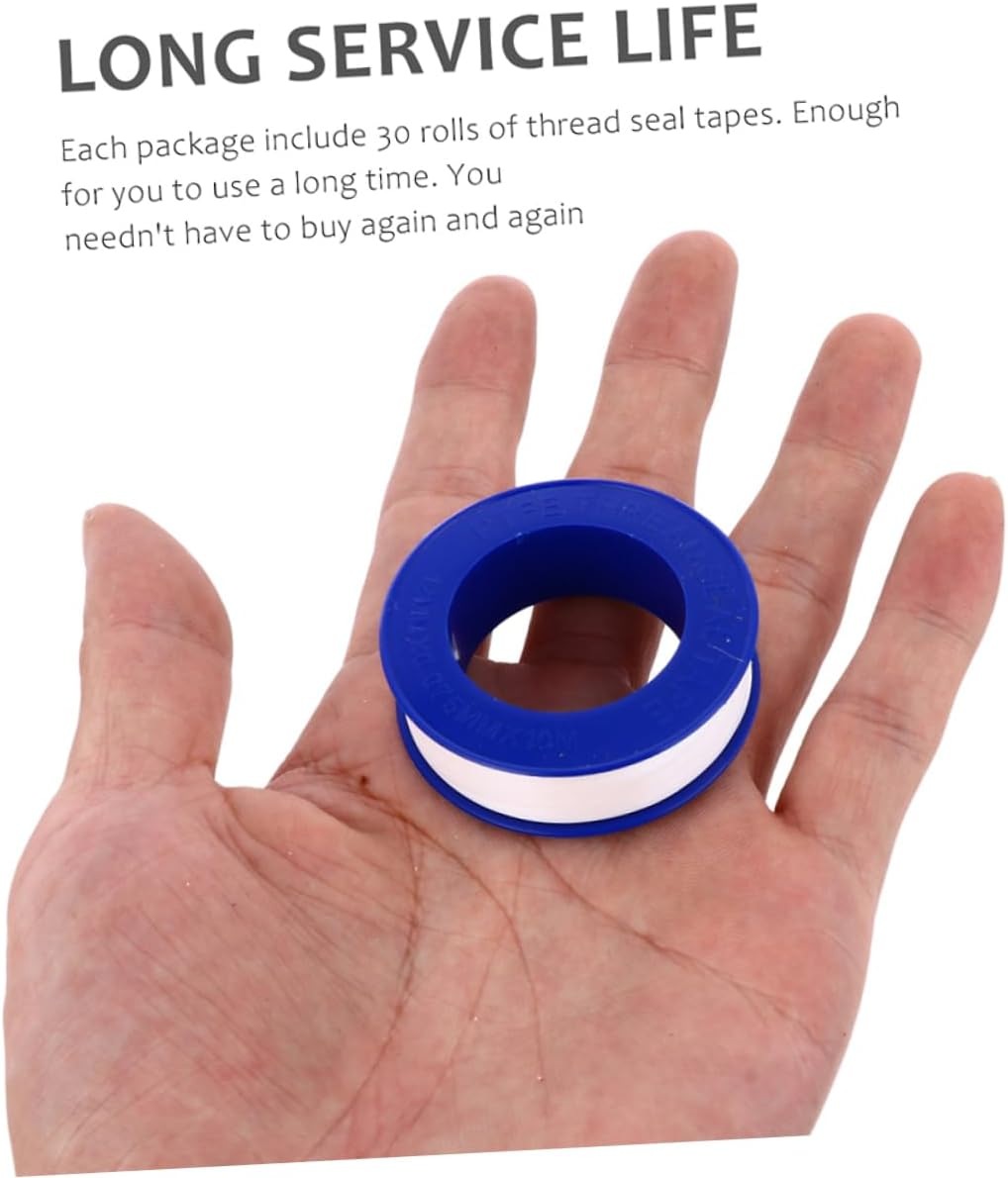 Mobestech 20Rolls PTFE Tape High Temperature Sealing Tape Double Sided Adhesive Water Leak Sealant image number 1