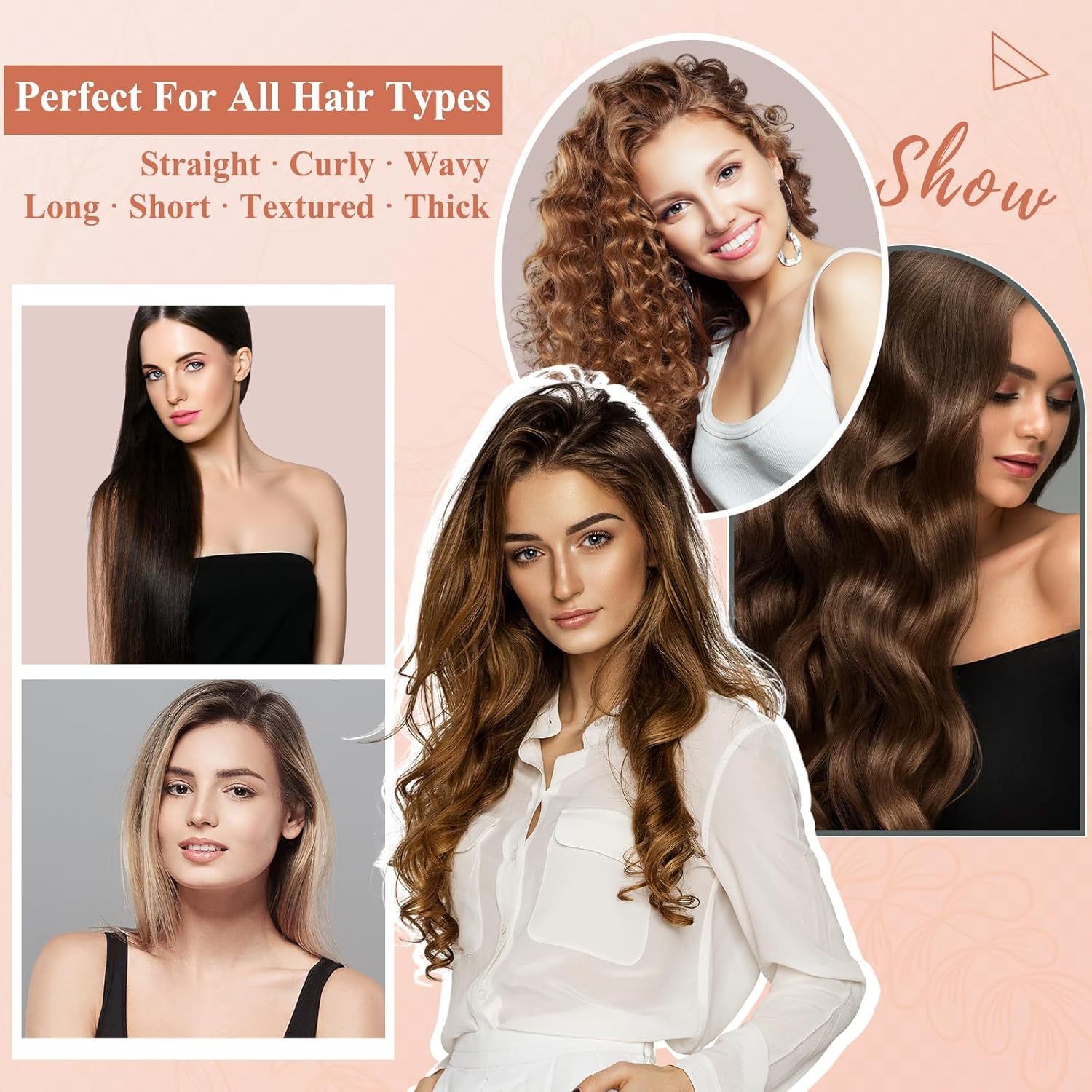 ZEPHBLOW round Volumizing Brush for Shark Flex Style HD430/435/440, round Brush Attachment Compatible with Shark Flexstyle Air Styling & Drying System, Ideal for Volumizing Styling - Stone image number 5