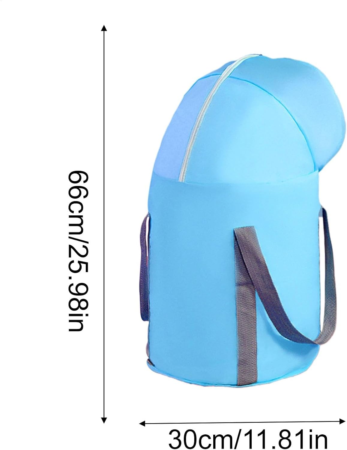 Foot Bath Bucket, Foldable Foot Wash Bag Foot Bath Basin with Knee Cover, Foot Spa Tub Bag Foot Spa Bucket, Foot Bucket Pedicure for Camping, Laundry, Travel - Blue image number 2