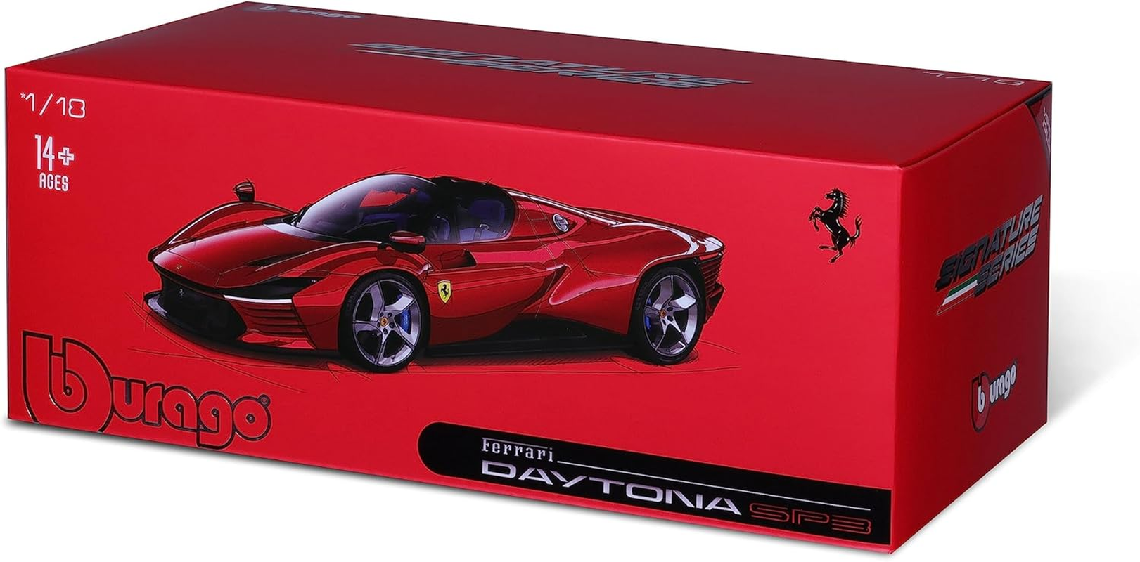 Bburago -Ferrari Signature - Daytona SP3-1:18 Scale Vehicle Reproduction - Red Metal - Collectable Toy for Children from 14 Years - 16913R image number 1