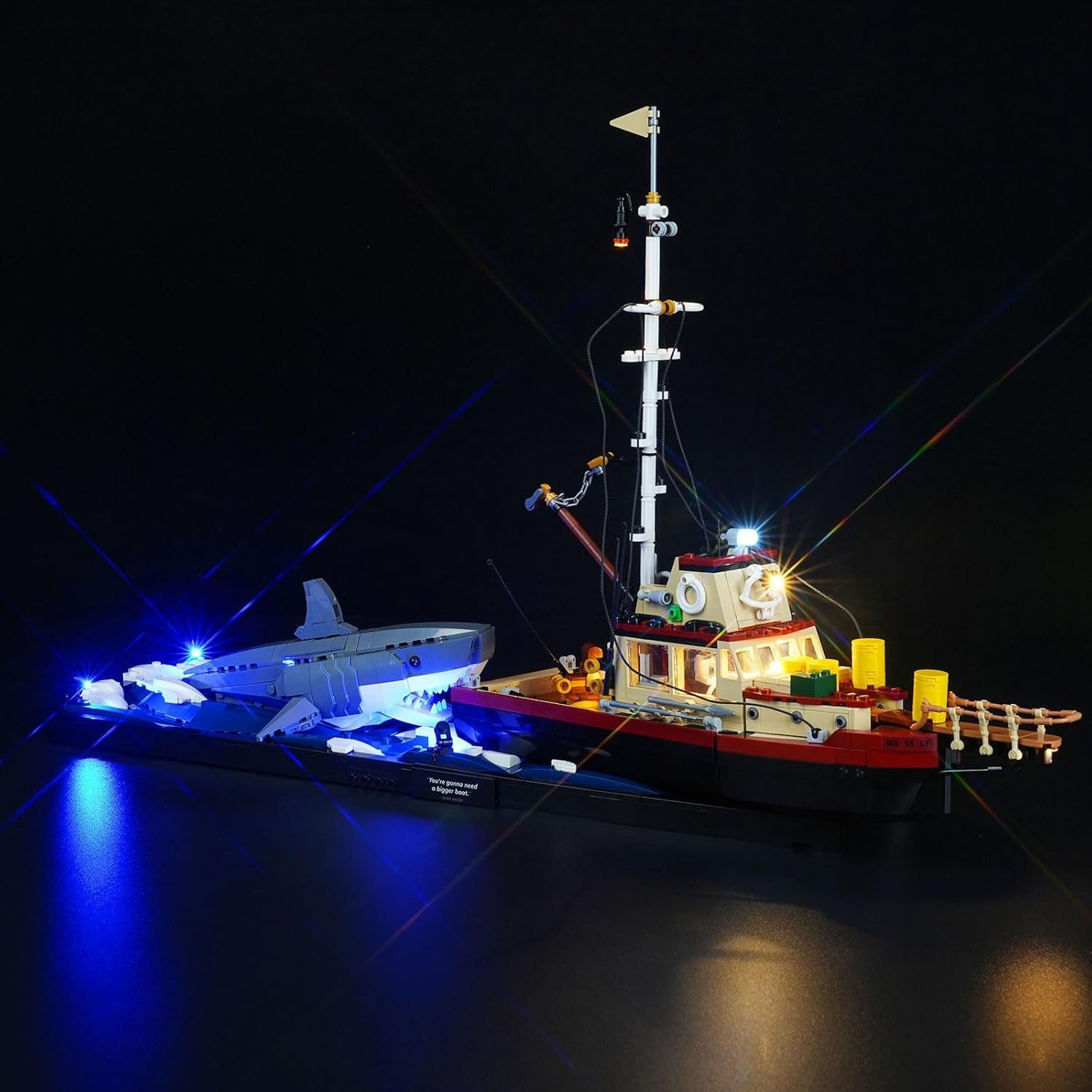 Cooldac LED Light Kit Compatible with  Jaws 21350, Lighting Set for White Shark (Lights Only, No Models) image number 5
