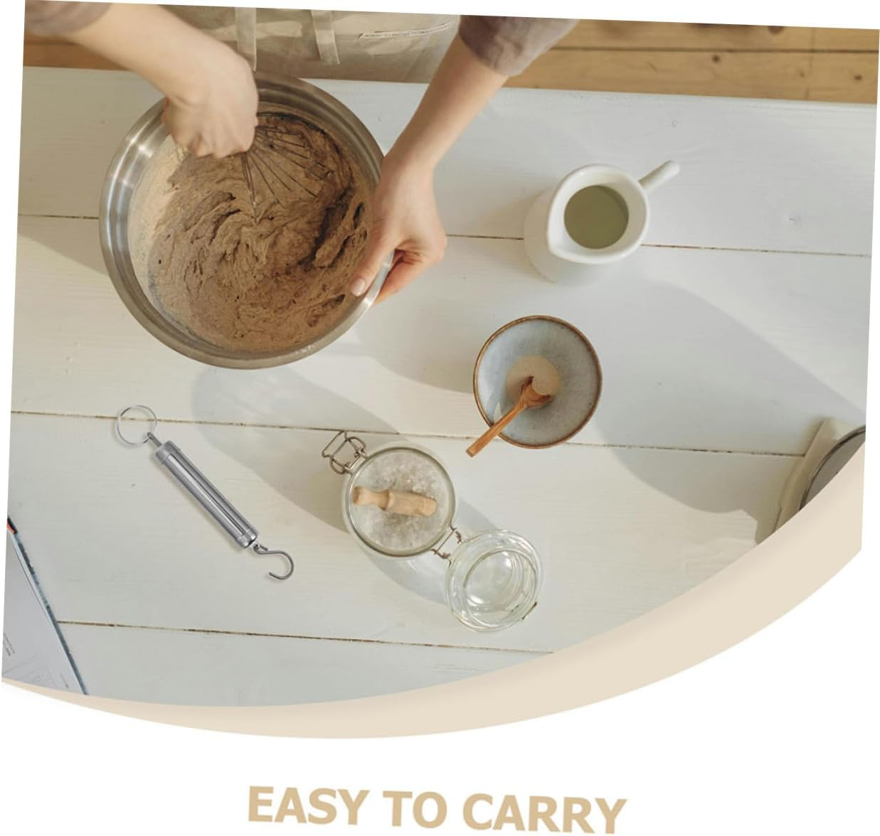 SHOWERORO 3Pcs Compact Manual Spring Weighing Scales Portable Mechanical Luggage Scale for Grocery Shopping Travel Household Use High Accuracy Design