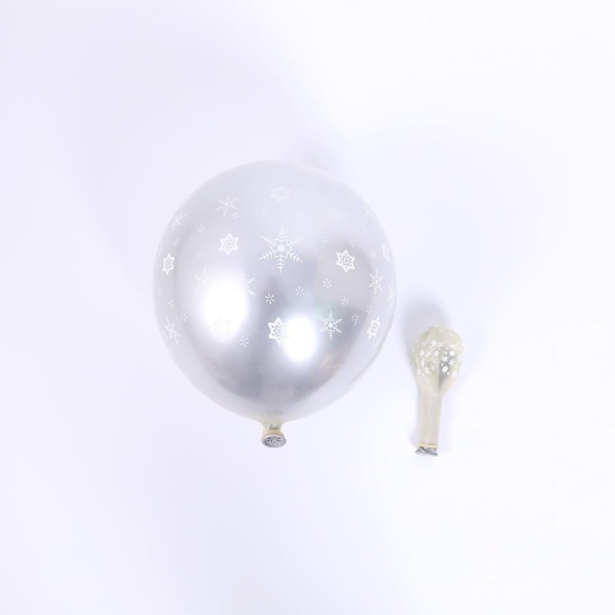 140PCS Frozen Birthday Party Supplies, Ice Snow Snowflake Balloon Garland Arch Kit Blue Snowflake Foil Balloons Metallic Blue Balloons White Balloons Baby Shower Christmas Party Decorations (Blue)