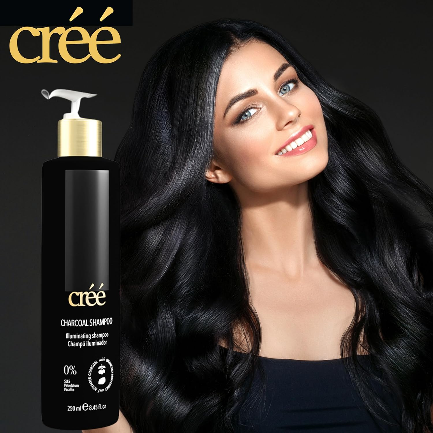 Cr&eacute;&eacute; Charcoal Shampoo 250Ml image number 3
