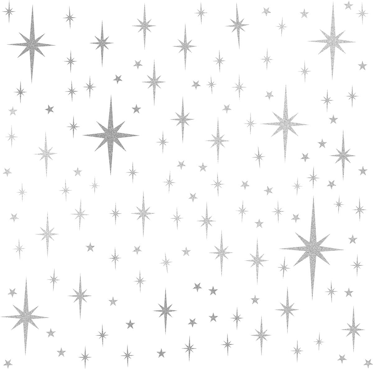 Sparkle Decals Star Decals, Nursery Wall Decal, Kids Room Decor, Star Wall Decor, Sparkle Wall Art, Baby Room Star Wall Sticker Peel&Stick Removable Decals (Vintage Gold)