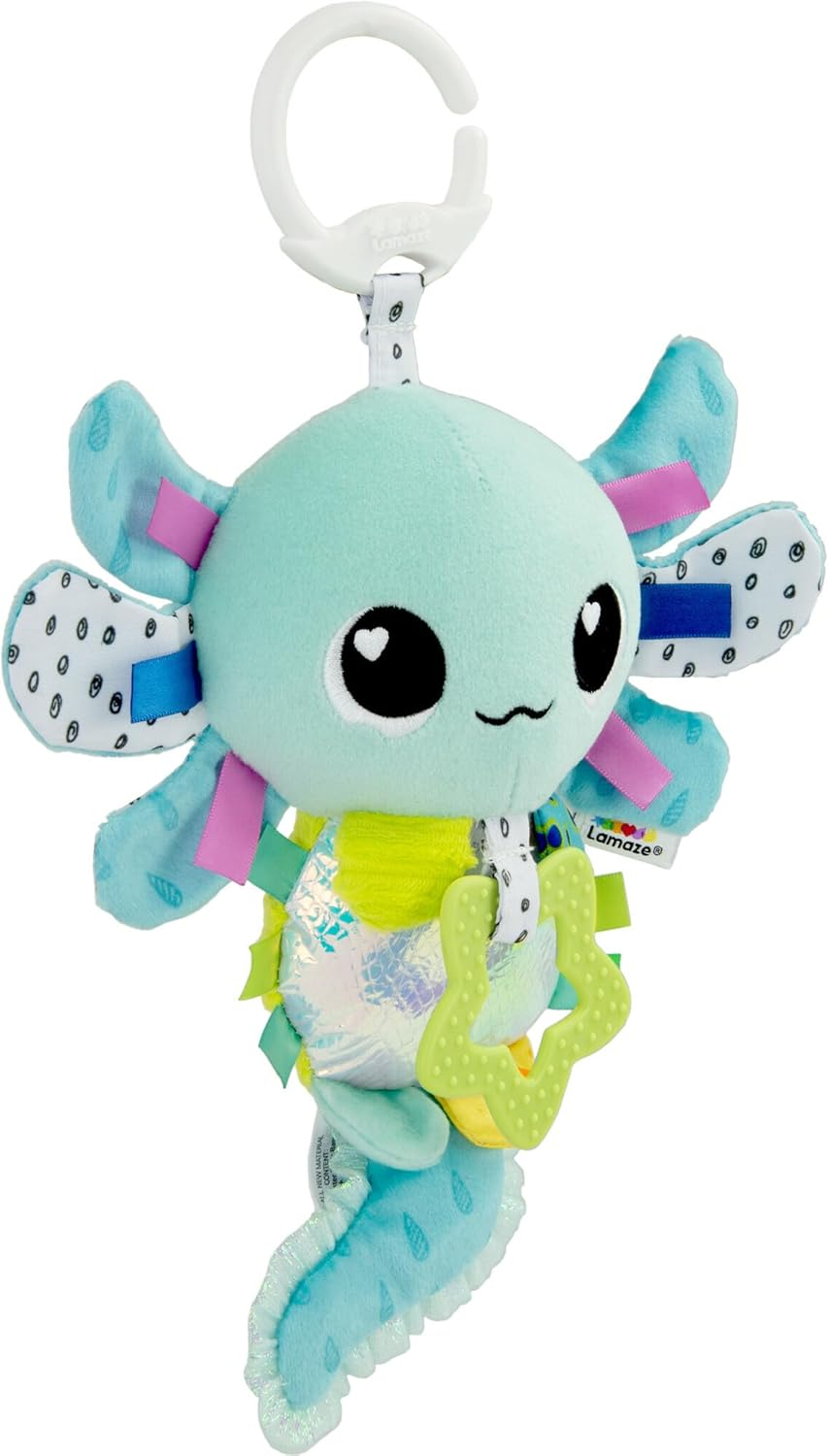 Lamaze Alise the Axolotl Clip & Go Baby Toy image number 5