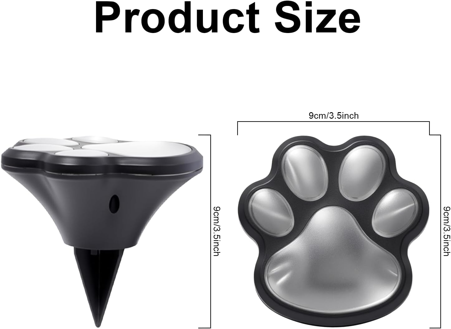 Solar Lights Outdoor, Cat Puppy Animal Paw Print Lighting Fixture, Wireless Garden Lights Water Resistance for Pathway, Lawn, Yard, Patio, Walkway, Memorial Garden Decorative（Warmwhite Pack of 3） image number 3