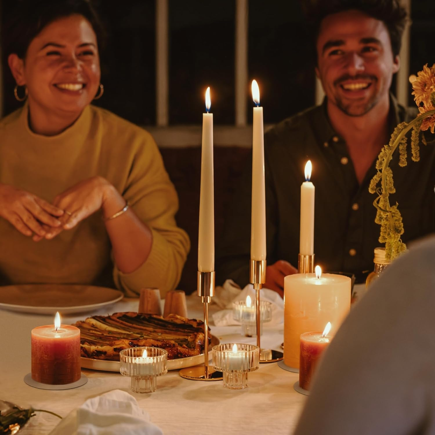 Spaas Tea Light Candles - White with Aluminium Cup, Unscented, Burn 7-8 Hours, Set of 50, Produced by Top 3 European Manufacturer, Perfect for Candle Holders, Tea Warmers, Tart and Food Warmers, Votiv image number 1