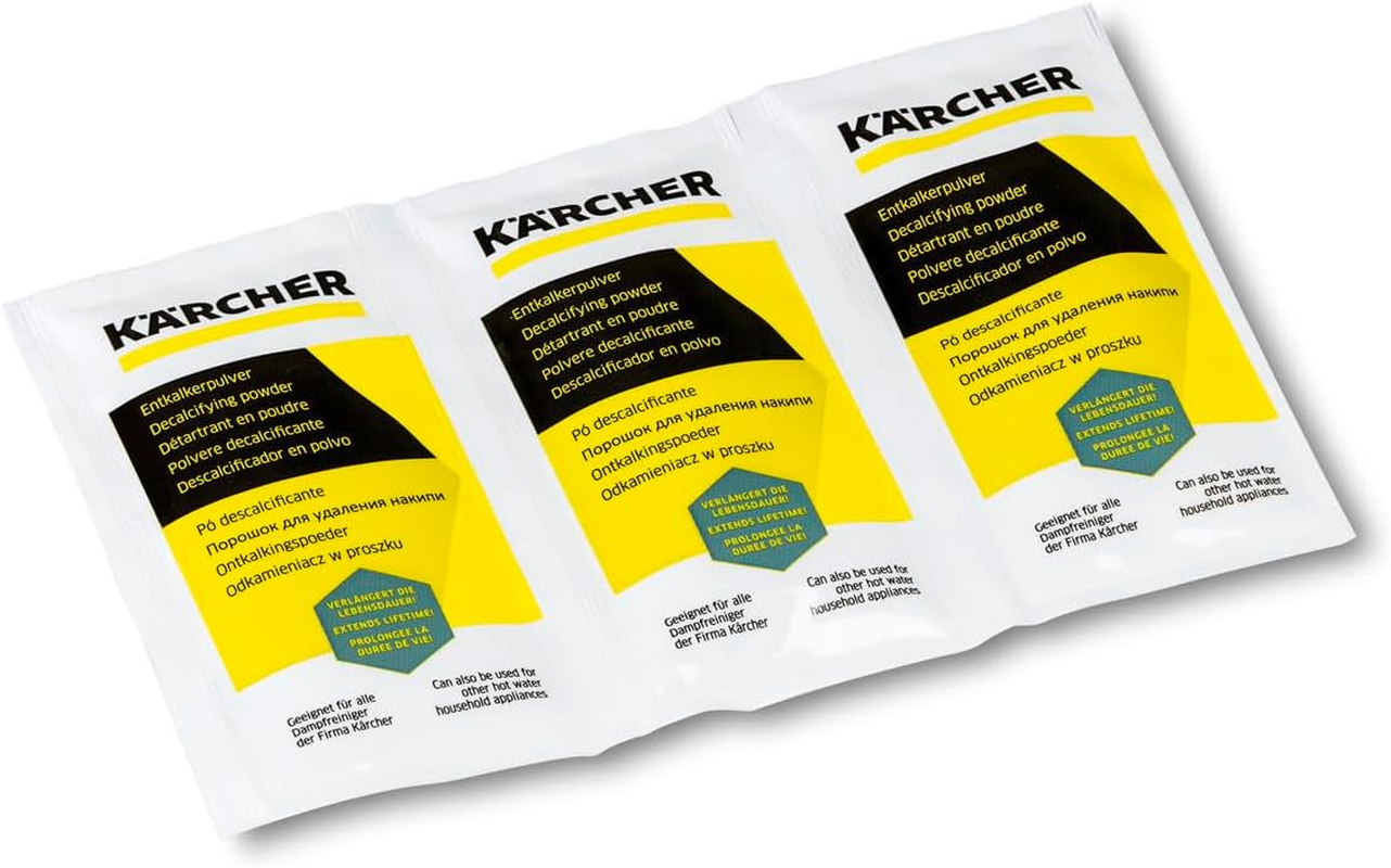 K&Auml;RCHER Descaling Powder, 6 X 17 G Each, White