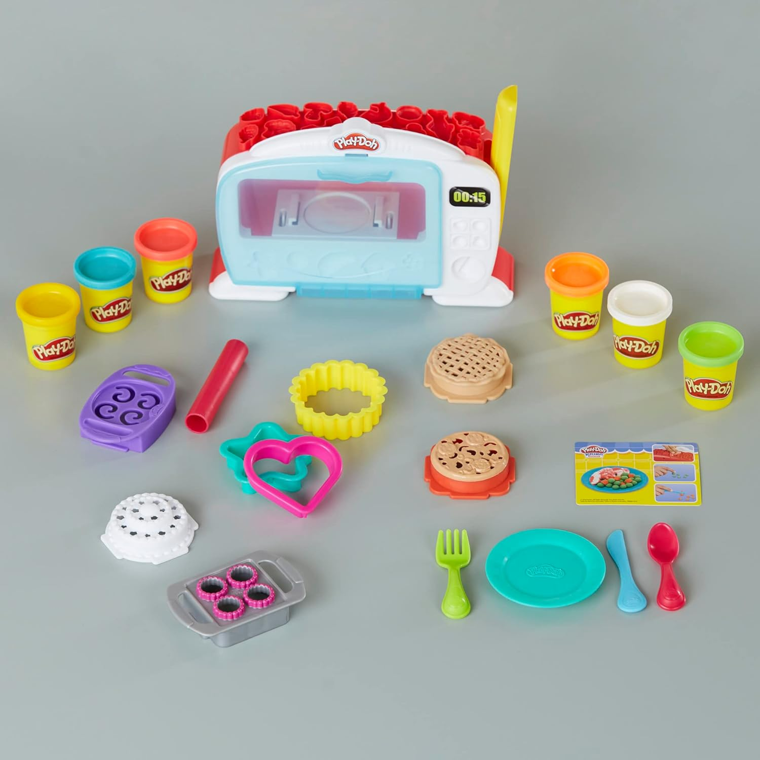 Play-Doh - Kitchen Creations - Magical Oven Inc 6 Tubs of Dough & Acc - Creative Kids Toys - Ages 3+ image number 4