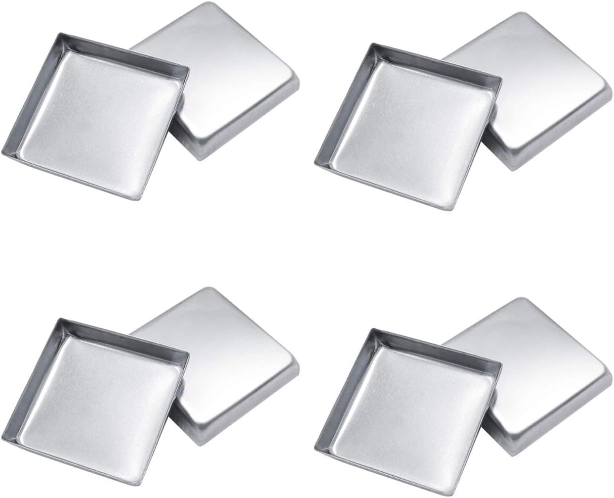 20 Pieces Empty 26 Mm Square Metal Pans Cosmetic Eyeshadow Blush Lipstick Organizer for Magnetic Makeup Palette (Height 5 Mm) image number 5