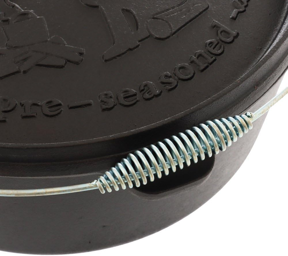 Campfire Pre-Seasoned Camp Dutch Oven, 12 Quart Capacity