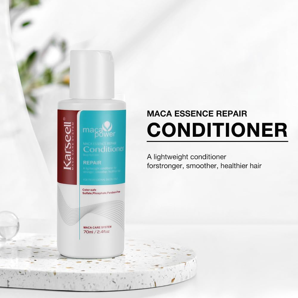 Karseell Hair Treatment Travel Set Deep Repair Conditioning Mask Shampoo and Conditioner, 100Ml + 70Ml + 70Ml image number 3