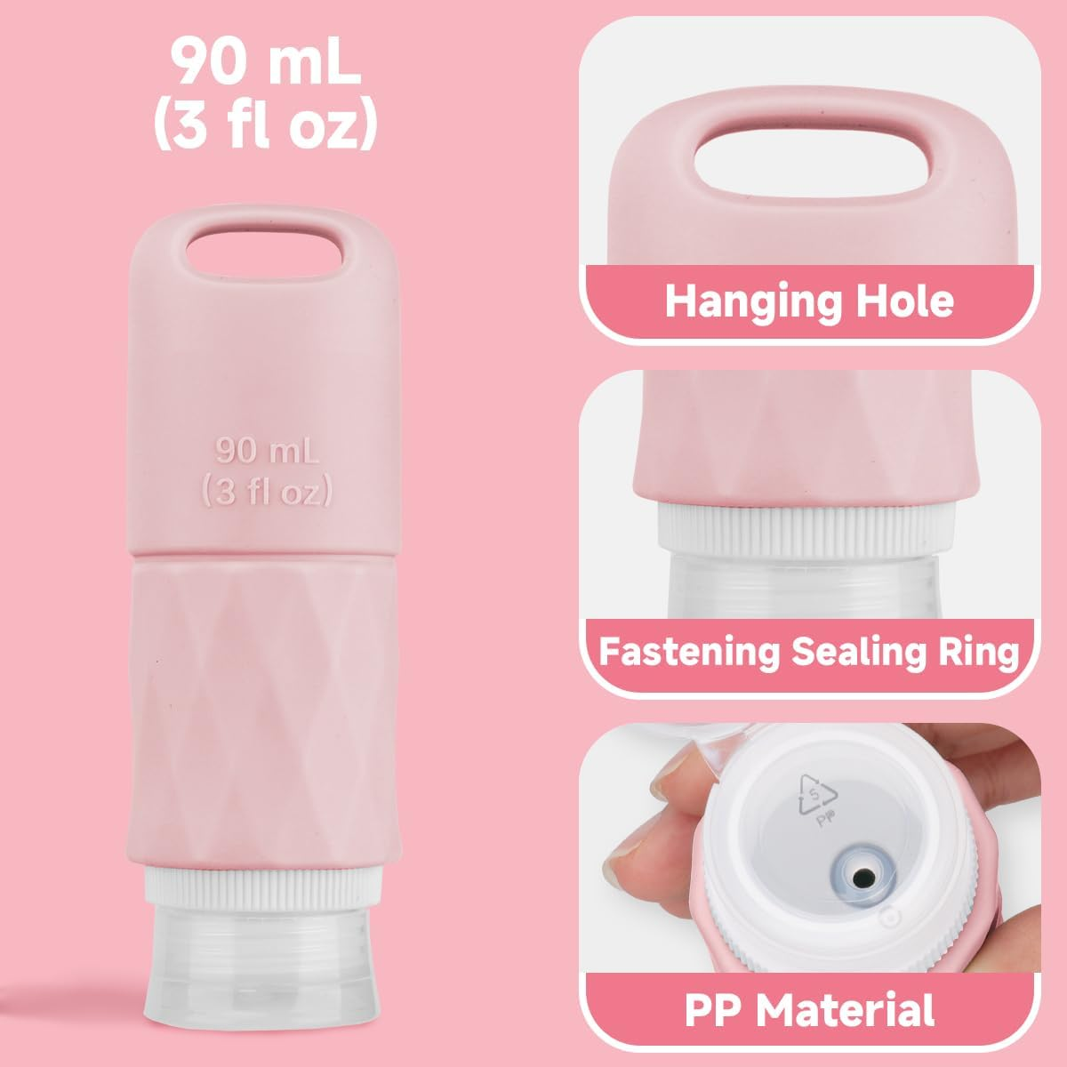 Teskyer Travel Bottles for Toiletries,17 Pack TSA Approved Silicone Travel Size Bottles Set, Leak Proof Travel Essentials Accessories for Cosmetic, Colorful image number 2