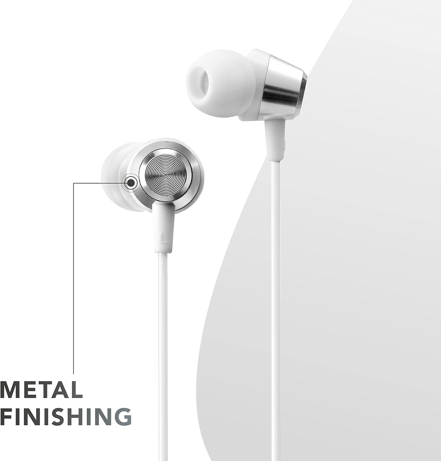 Music Sound Ergonomic Wired In-Ear Headphones with Lightning MFI Connection - White image number 4