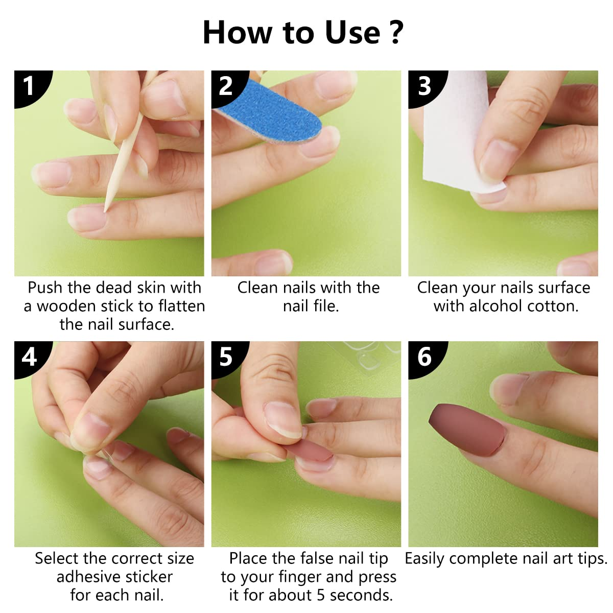 LIONVISON 50 Sheets Nail Adhesive Tabs - 1200 Pcs Double-Side Nail Glue Sticker, Waterproof Breathable Jelly Gel Nail Tape Glue Stickers for False Nails Tips (50 Sheet) image number 1