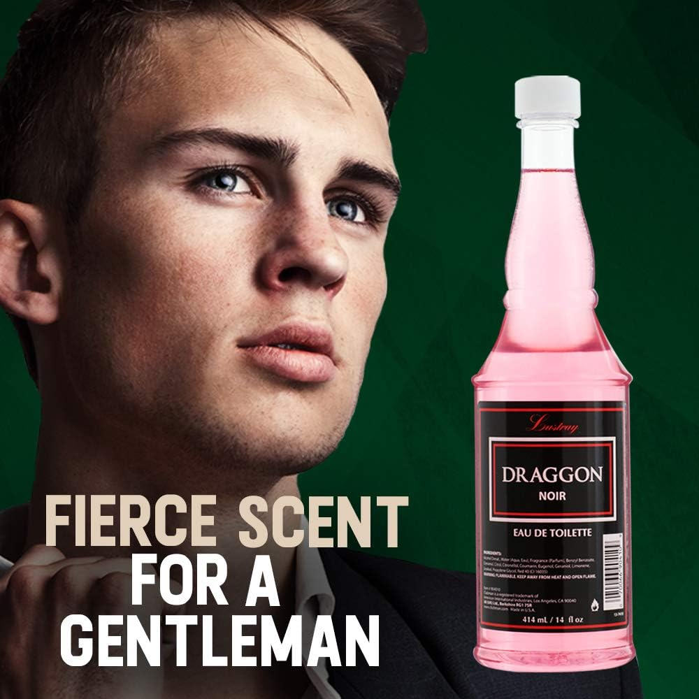 Clubman Lustray Draggon Noir Eau De Toilette, Post Shave Lotion, Soothes Skin after Shaving, 14 Fl Oz image number 2
