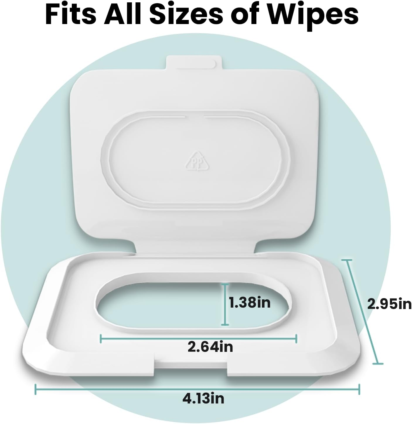 Reusable Wipes Lid for Non Flip Top Baby Wipes Refill, Reusable for over 1 Year, 2 Pcs image number 3