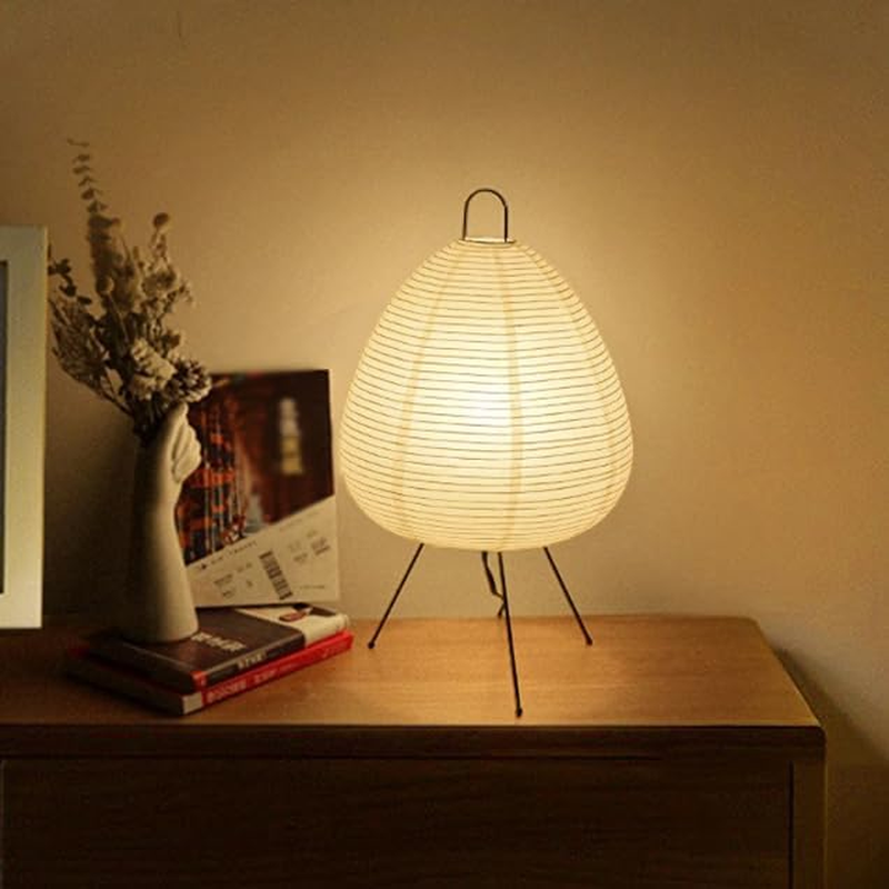Retro Japanese Lantern Design Printed Rice Paper Lamp for Bedroom & Desktop Decoration image number 4