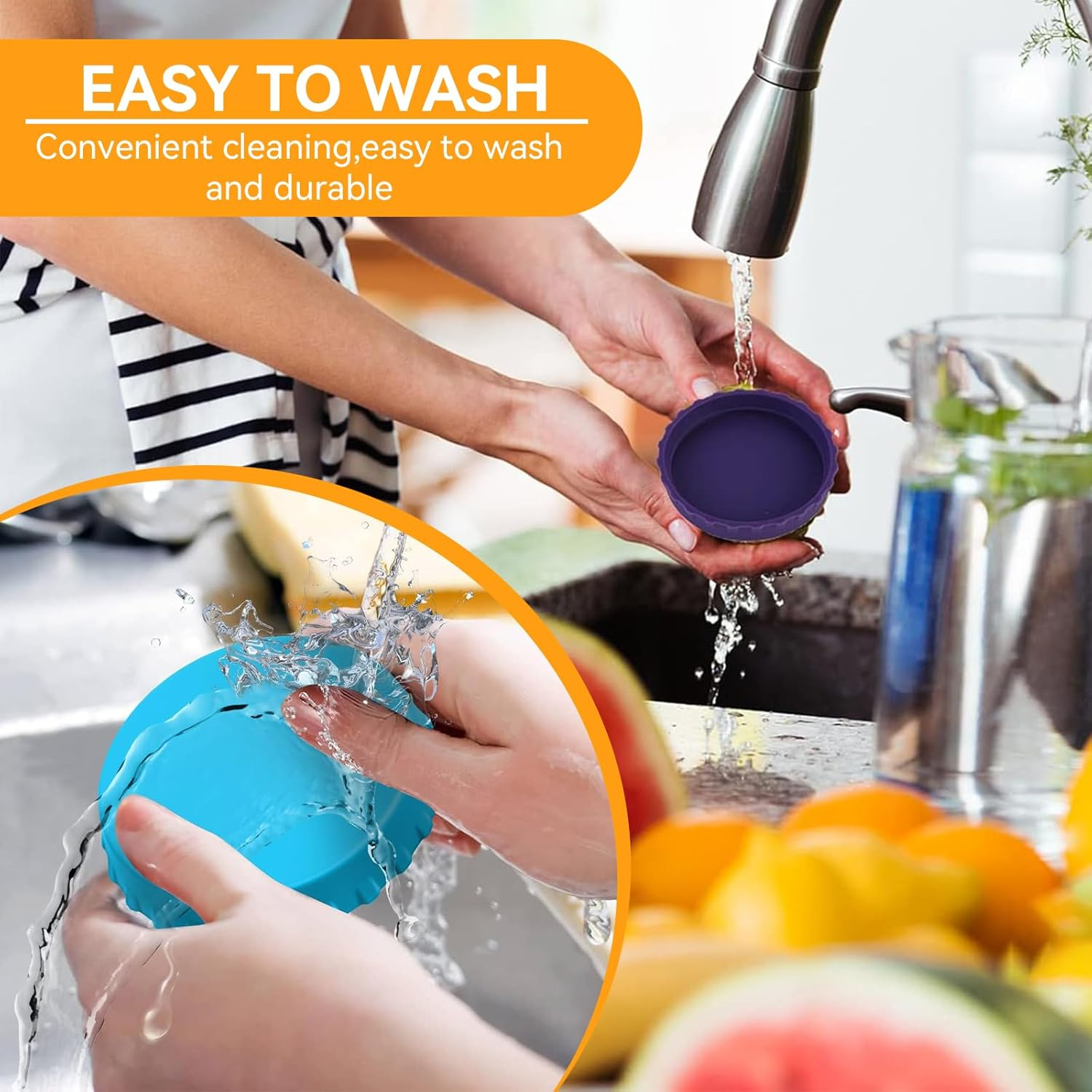 12 PCS Silicone Beverage Can Lids, 6 Colors Reusable Can Covers, Leak-Proof & Dust-Resistant Can Covers, Keep Carbonation Freshness Fizz - Assorted, Soda Pop Top Can Lids for Beer Soda Beverages (12) image number 2