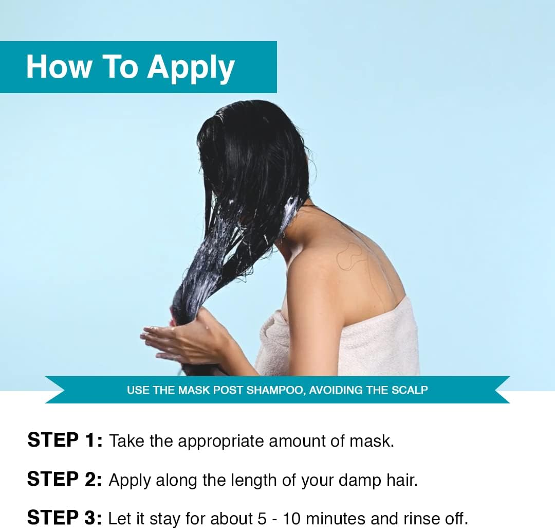 Bare Anatomy Damage Repair Hair Mask 3X Strengthening Powered by Ceramide A2 & Coconut Milk Protein Smoothening Hair Hair Mask for Dry & Frizzy Hair Women & Men, 250Gm