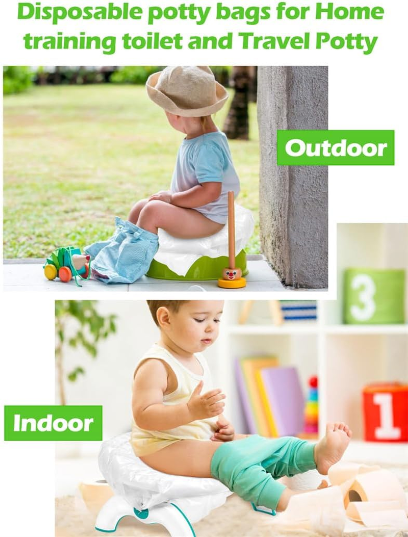 80 Disposable Potty Bags, Potty Liners Compatible with OXO Tot 2-In-1 Go Potty, Potty Refill Bags for Toddler Toilet, Universal Potty Training Bags Fit Most Potty Chairs, Seats, Portable Travel Toilet image number 6