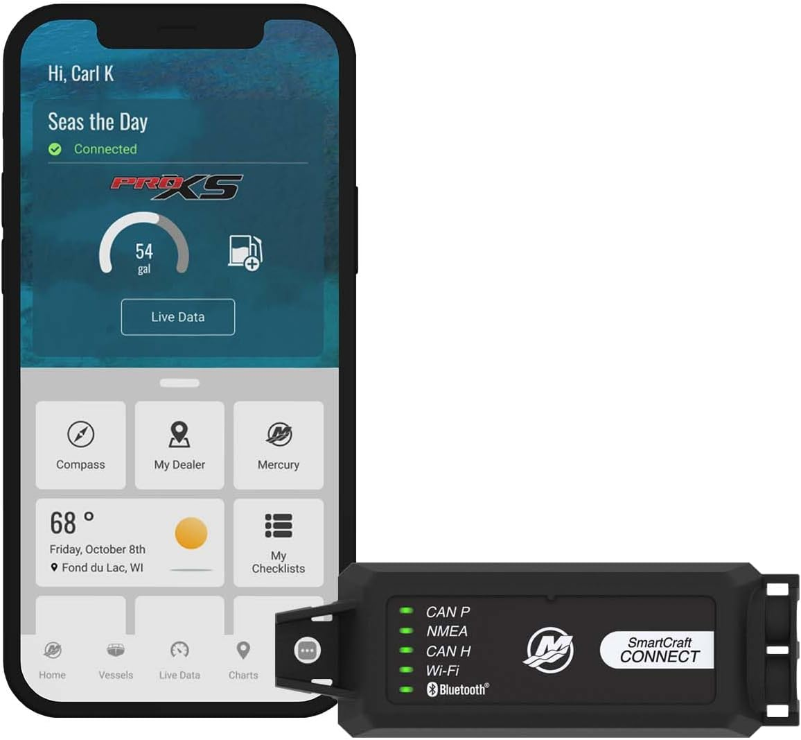 Mercury Outboard Connected Boat Engine System for Ios and Android Devices image number 1